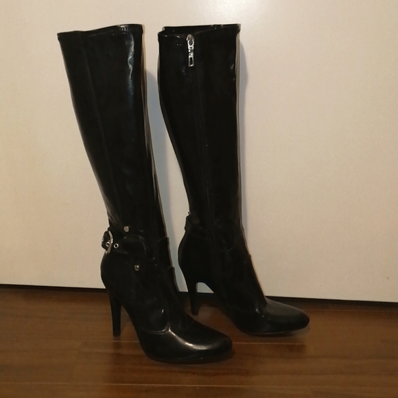 Marc Fisher Shoes - New Marc Fisher pleather knee-high 4.5" boot